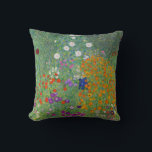 Gustav Klimt Flower Garden Vintage Art Nouveau Throw Pillow<br><div class="desc">Gustav Klimt Flower Garden Vintage Art Nouveau Painting
1907 Fine Art Painting</div>