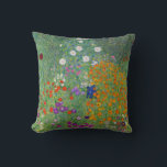 Gustav Klimt Flower Garden Vintage Art Nouveau Throw Pillow<br><div class="desc">Gustav Klimt Flower Garden Vintage Art Nouveau Painting
1907 Fine Art Painting</div>