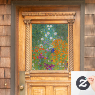 Gustav Klimt - Flower Garden Window Cling