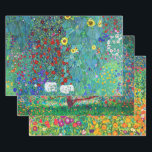 Gustav Klimt, Flowers and Blossoms Wrapping Paper Sheet<br><div class="desc">Gustav Klimt (July 14, 1862 – February 6, 1918) was an Austrian symbolist painter and one of the most prominent members of the Vienna Secession movement. Klimt is noted for his paintings, murals, sketches, and other objets d'art. In addition to his figurative works, which include allegories and portraits, he painted...</div>