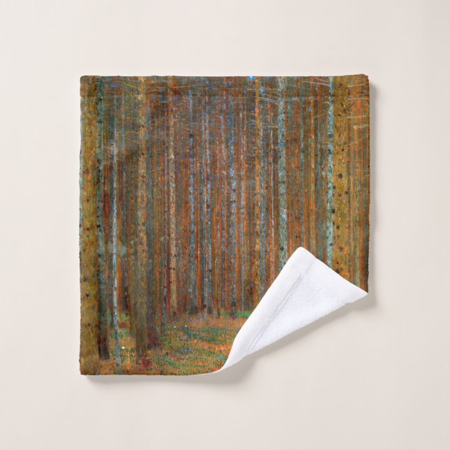 Gustav Klimt - Forêt de pins de Tannenwald (Gant de toilette)