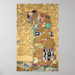 Gustav Klimt - Fulfillment, Stoclet Frieze Poster<br><div class="desc">The Tree of Life,  Stoclet Frieze,  Fulfillment Lovers - Gustav Klimt,  Cardboard,  1909</div>