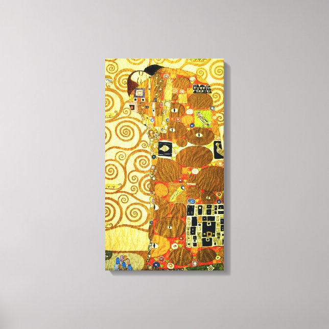 Gustav Klimt Fulfilment Canvas Poster (Front)