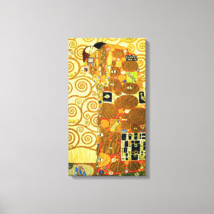 Gustav Klimt Fulfilment Canvas Poster Print
