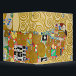 Gustav Klimt Fulfilment Nouveau Couple Binder<br><div class="desc">Gustav Klimt,  Fulfilment 1910-1911 Art Nouveau Couple with Klimt's signature swirling design and beautiful gold painting.</div>