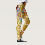 Gustav Klimt Fulfilment Nouveau Couple Leggings<br><div class="desc">Gustav Klimt,  Fulfilment 1910-1911 Art Nouveau Couple with Klimt's signature swirling design and beautiful gold painting.</div>