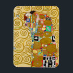 Gustav Klimt Fulfilment Nouveau Couple Magnet<br><div class="desc">Gustav Klimt,  Fulfilment 1910-1911 Art Nouveau Couple with Klimt's signature swirling design and beautiful gold painting.</div>