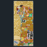 Gustav Klimt Fulfilment Nouveau Couple Menu<br><div class="desc">Gustav Klimt,  Fulfilment 1910-1911 Art Nouveau Couple with Klimt's signature swirling design and beautiful gold painting.</div>