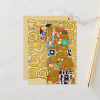 Gustav Klimt Fulfilment Nouveau Couple