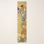 Gustav Klimt Fulfilment Nouveau Couple Scarf<br><div class="desc">Gustav Klimt,  Fulfilment 1910-1911 Art Nouveau Couple with Klimt's signature swirling design and beautiful gold painting.</div>