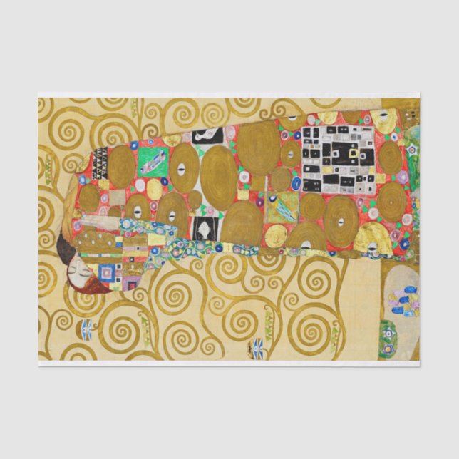 Gustav Klimt Fulfilment Nouveau Couple Tissue Paper (Front)