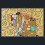 Gustav Klimt Fulfilment Nouveau Couple Tissue Paper<br><div class="desc">Gustav Klimt,  Fulfilment 1910-1911 Art Nouveau Couple with Klimt's signature swirling design and beautiful gold painting.</div>