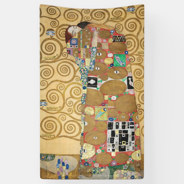 Gustav Klimt - Fulfilment, Stoclet Frieze Banner (Vertical)