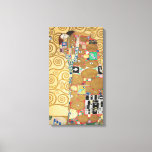 Gustav Klimt - Fulfilment, Stoclet Frieze Canvas Print<br><div class="desc">The Tree of Life,  Stoclet Frieze,  Fulfilment Lovers - Gustav Klimt,  Cardboard,  1909</div>