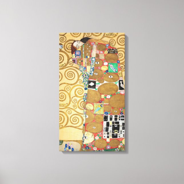 Gustav Klimt - Fulfilment, Stoclet Frieze Canvas Print (Front)