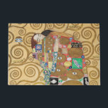 Gustav Klimt - Fulfilment, Stoclet Frieze Doormat<br><div class="desc">The Tree of Life,  Stoclet Frieze,  Fulfilment Lovers - Gustav Klimt,  Cardboard,  1909</div>