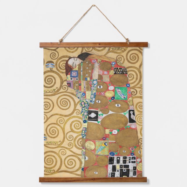 Gustav Klimt - Fulfilment, Stoclet Frieze Hanging Tapestry (Front)
