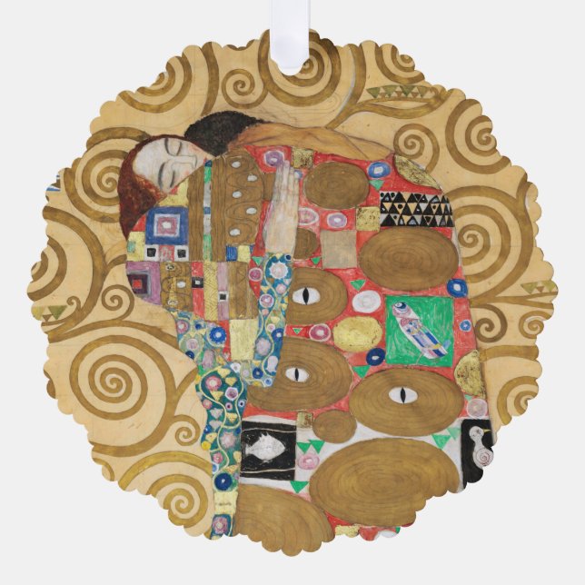 Gustav Klimt - Fulfilment, Stoclet Frieze Ornament Card (Front)