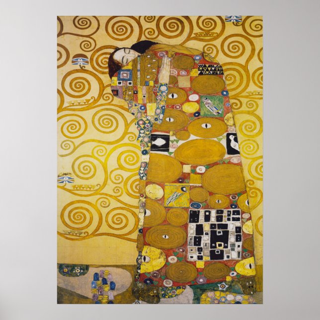 Gustav Klimt - Fulfilment Stoclet Frieze Poster (Front)