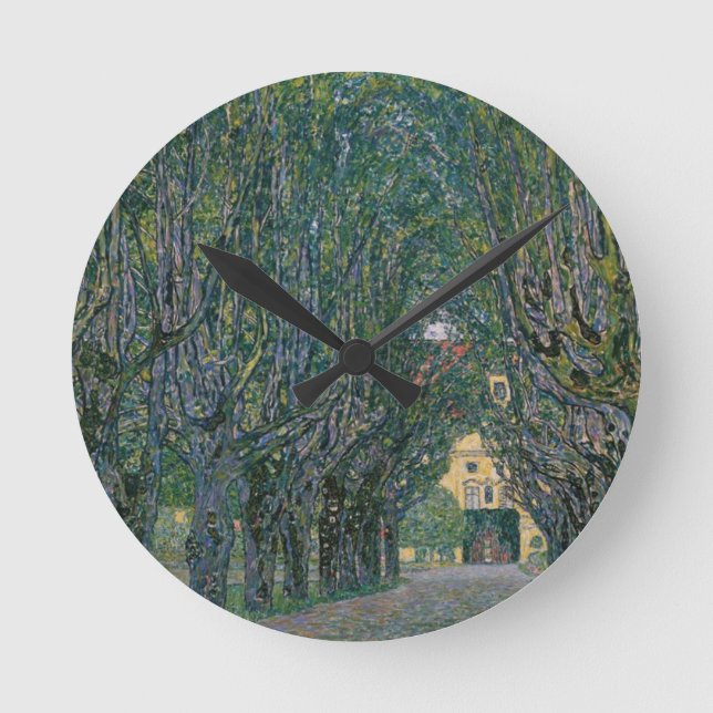 Gustav Klimt - Garden Painting Round Clock (Front)