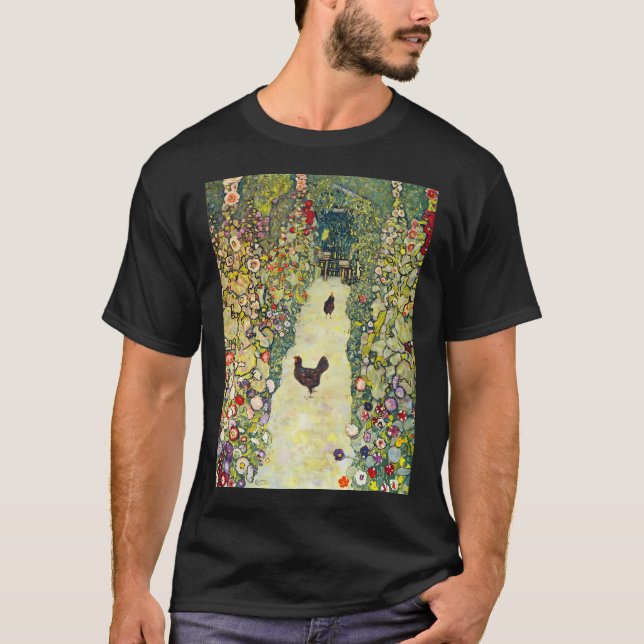 Gustav Klimt Garden Path With T-Shirt (Front)
