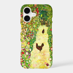 Gustav Klimt Garden with Chickens
