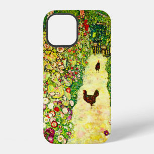Gustav Klimt Garden with Chickens iPhone 12 Case