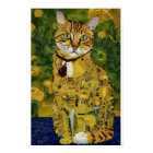 Gustav Klimt gold cute cat spoof, Gustav klimt art