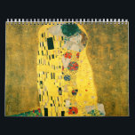 Gustav Klimt Golden Art The Kiss for Lovers Calendar<br><div class="desc">Gustav Klimt Golden Art The Kiss for Lovers</div>