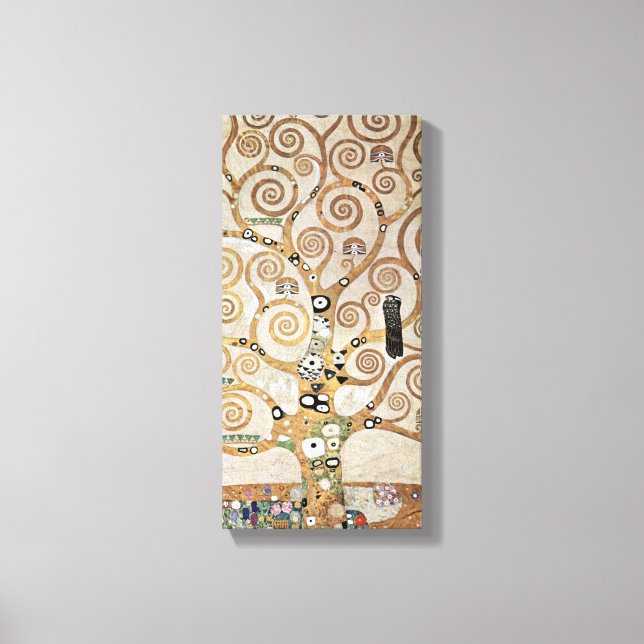 Gustav Klimt Golden Tree of Life with Bird Canvas Print (Front)