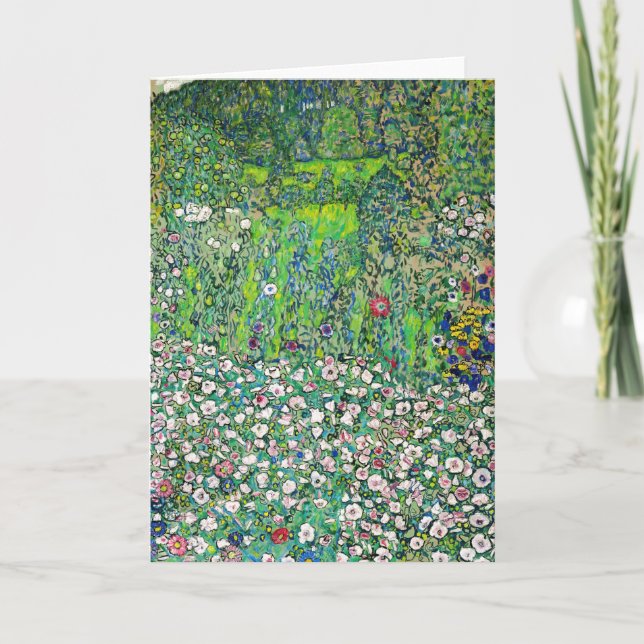 Gustav Klimt - Horticultural Landscape and Hilltop Card (Front)