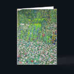 Gustav Klimt - Horticultural Landscape and Hilltop Card<br><div class="desc">Horticultural Landscape with a Hilltop - Gustav Klimt,  Oil on Canvas,  1916</div>