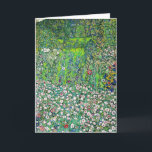 Gustav Klimt - Horticultural Landscape and Hilltop Card<br><div class="desc">Horticultural Landscape with a Hilltop - Gustav Klimt,  Oil on Canvas,  1916</div>