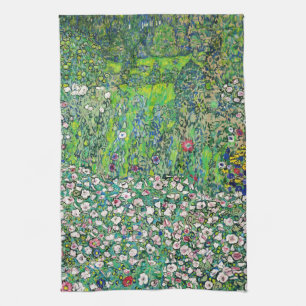 Gustav Klimt - Horticultural Landscape and Hilltop Kitchen Towel