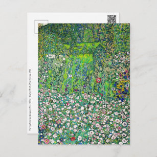 Gustav Klimt - Horticultural Landscape and Hilltop Postcard
