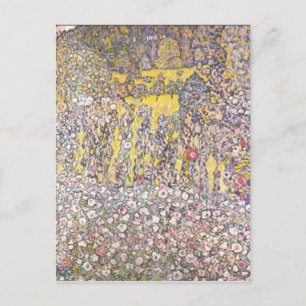 Gustav Klimt -Horticultural Landscape with Hilltop Postcard