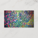 Gustav Klimt Italian Garden Enclosure Card<br><div class="desc">Enclosure Cards featuring Gustav Klimt’s oil painting Italian Garden Landscape (1913). A beautiful garden of colourful flowers: red,  white,  pink,  purple. A great gift for fans of Art Nouveau and Austrian art.</div>