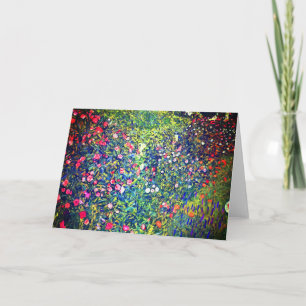 Gustav Klimt Italian Garden Invitation