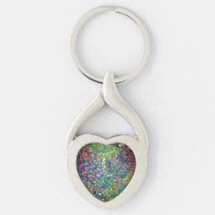 Gustav Klimt Italian Garden Keychain