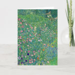 Gustav Klimt - Italian Garden Landscape Card<br><div class="desc">Italian Garden Landscape / Italian Horticultural Landscape - Gustav Klimt,  Oil on Canvas,  1913</div>