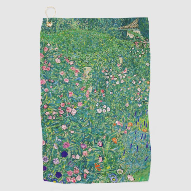 Gustav Klimt - Italian Garden Landscape Golf Towel (Front)