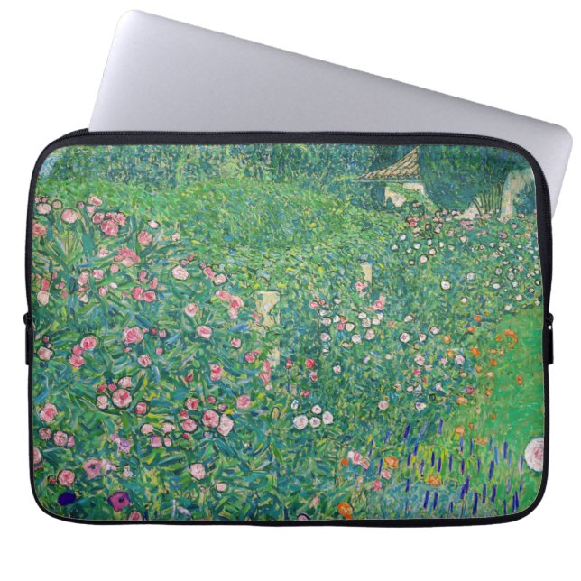 Gustav Klimt - Italian Garden Landscape Laptop Sleeve (Front)