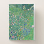 Gustav Klimt - Italian Garden Landscape Pocket Folder<br><div class="desc">Italian Garden Landscape / Italian Horticultural Landscape - Gustav Klimt,  Oil on Canvas,  1913</div>