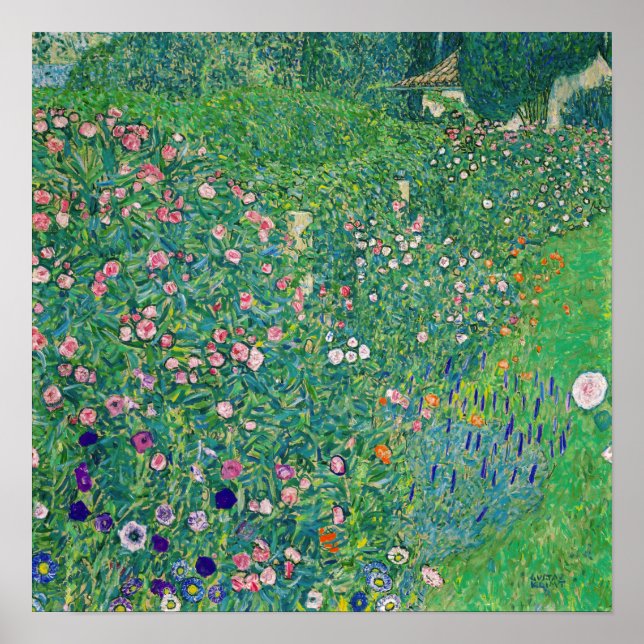 Gustav Klimt - Italian Garden Landscape Poster (Front)