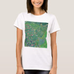 Gustav Klimt - Italian Garden Landscape T-Shirt<br><div class="desc">Italian Garden Landscape / Italian Horticultural Landscape - Gustav Klimt,  Oil on Canvas,  1913</div>