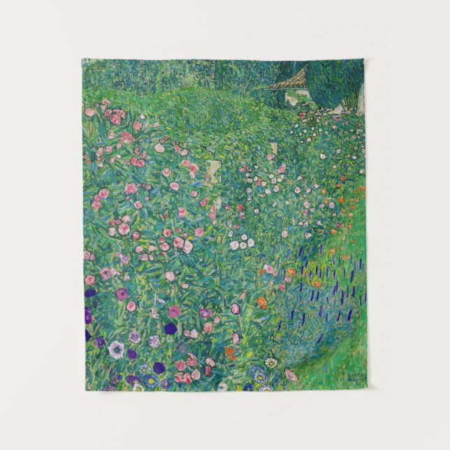 Gustav Klimt - Italian Garden Landscape Tapestry (Front)