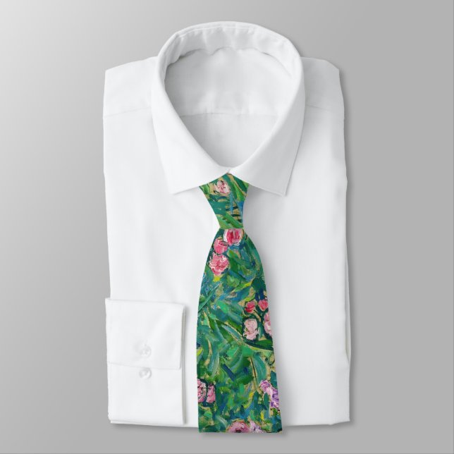 Gustav Klimt - Italian Garden Landscape Tie (Tied)