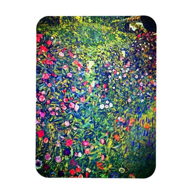 Gustav Klimt Italian Garden Magnet (Vertical)