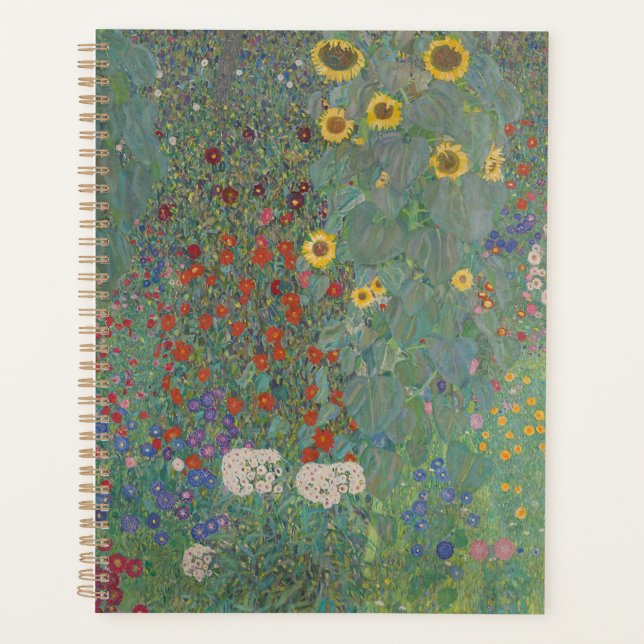 Gustav Klimt - Jardin de ferme avec des fleurs de  (Devant)