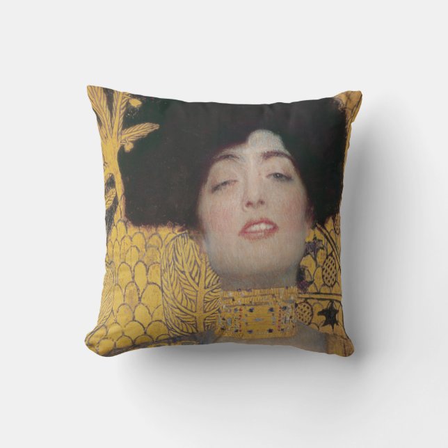 Gustav Klimt | Judith Throw Pillow (Front)
